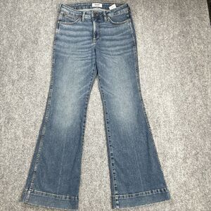 Wrangler Retro High Rise Trouser Jeans Womens 29x32 (30X32) Flare Leg Stretch